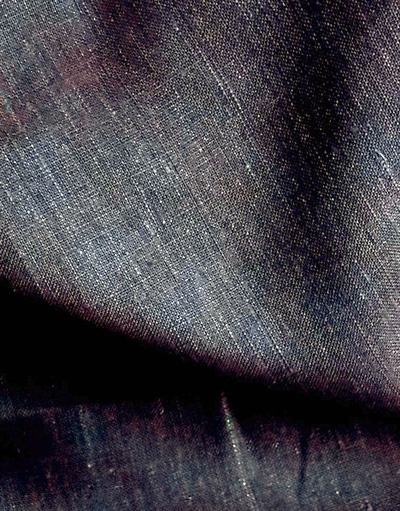 Linen fabric from Russia ''Dark blue ''