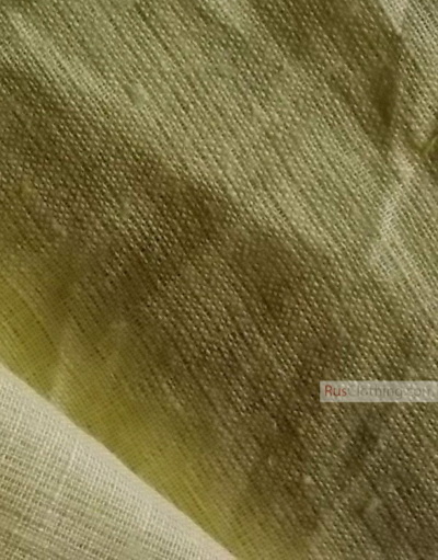 Linen fabric from Russia ''Light Yellow ''