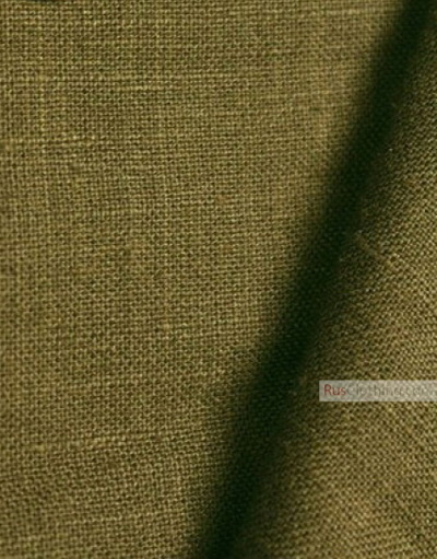 Linen fabric from Russia ''Tobacco ''