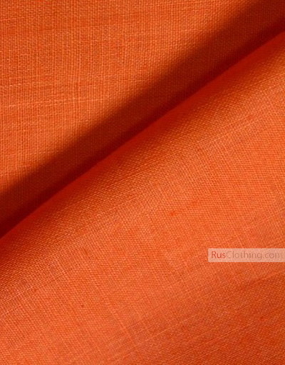 Tissu lin de Russie ''Orange''