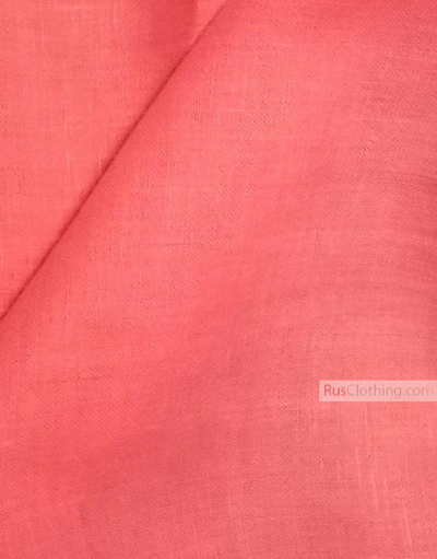 Linen fabric from Russia ''Pink ''