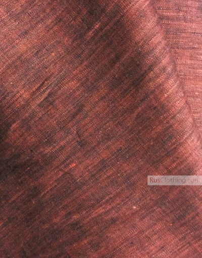 Linen fabric from Russia ''Black And Cherry ''