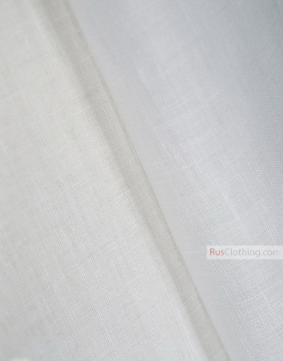 Linen fabric from Russia ''White, Optical Bleaching ''