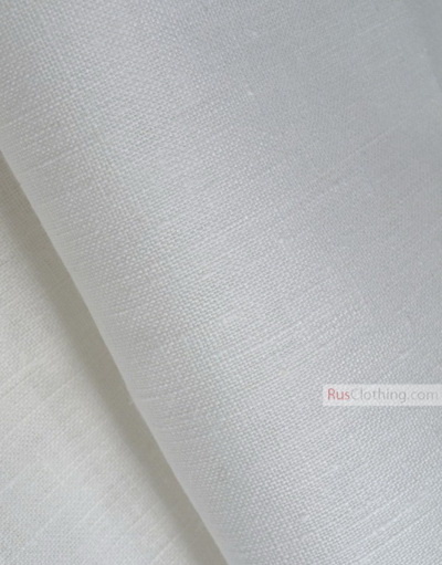 Linen fabric from Russia ''bleached, White ''