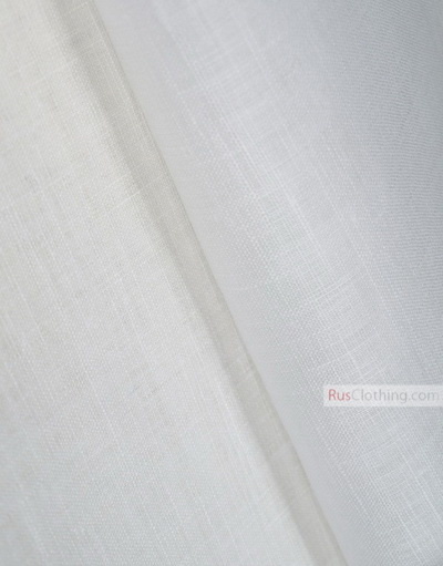 Linen fabric from Russia ''White ''