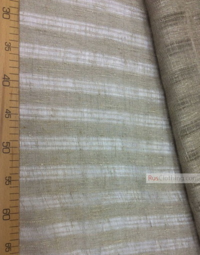 Linen fabric from Russia ''Strips ''