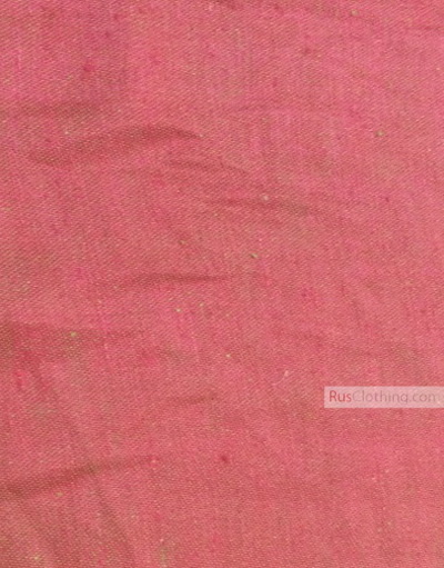 Linen fabric from Russia ''Herbal, red ''