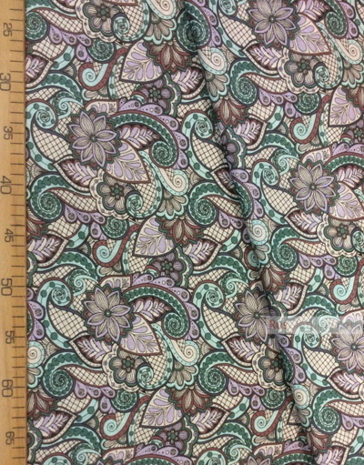 Tissu folklorique au metre ''Oriental Patterns, Purple''}
