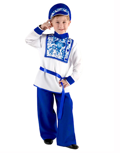 Russian Boy Gzhel Costume