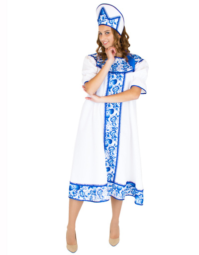 Russian Girl Costume Gzhel Roundelay