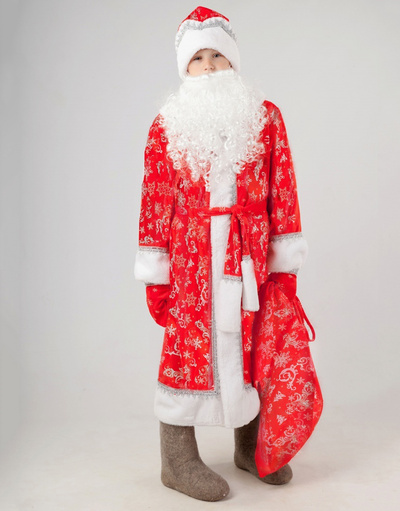 Ded Moroz Costume Kids ''Satin''