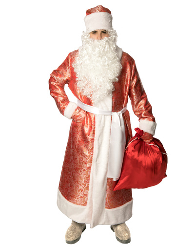 Costume Père Noël russe en rouge