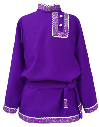 Chemise russe traditionnelle en coton ''Basil''