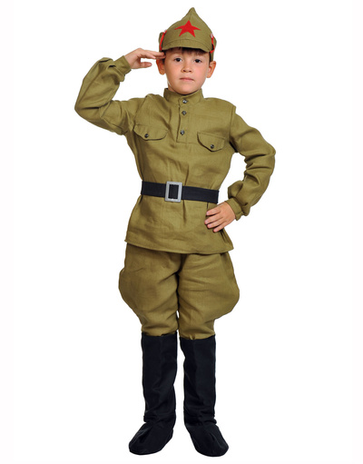 Costume de scène Uniforme de l'armée rouge pour les garçons ''Red army man''