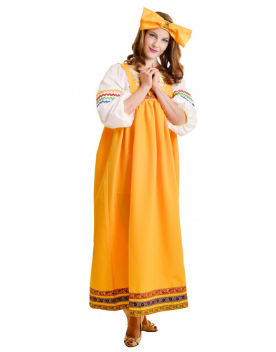 Russian BaBushka costume yellow