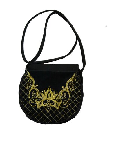 Small Black Evening Bag ''Sophie''}