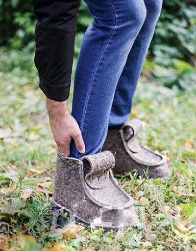 Russian Felt Boots Valenki White