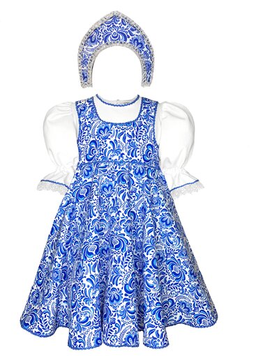 Russaind dress Gzhel