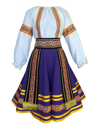 Moldava Romanian costume for girls