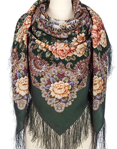 Wool shawl ''Siberian Beauty''
