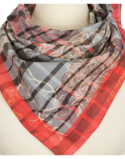 Cotton head scarf ''Scottish style''