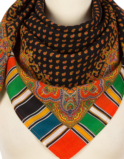 Wool shawl ''Oriental print''