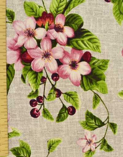 {[en]:Panama weave cotton ''Cherry blossoms''}