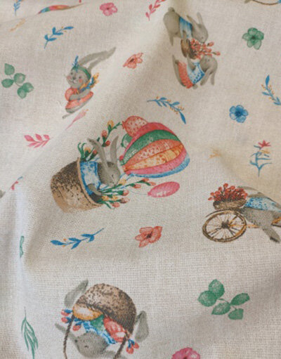 {[en]:Panama weave cotton ''Easter bunny''}