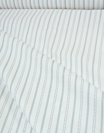 {[en]:Percale cotton ''Grey stripes with dots''}