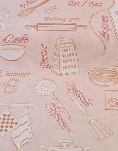 {[en]:Waffle fabric ''Chief cook''}