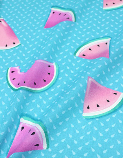 {[en]:Cotton fabric ''Watermelon''}