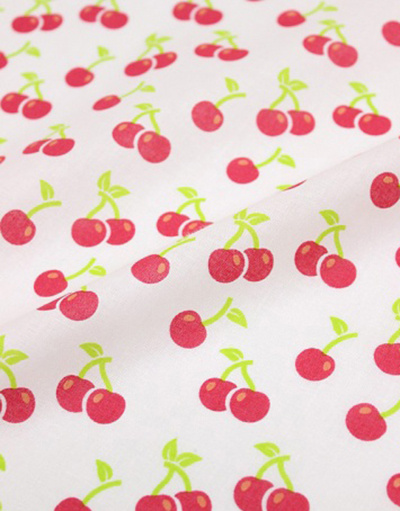 {[en]:Percale cotton ''Small cherries''}