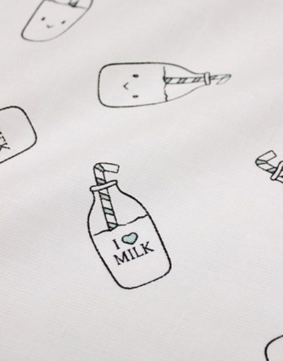 {[en]:Muslin fabric ''Milk bottles''}