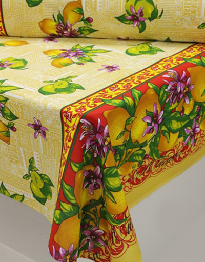 {[en]:Panama weave fabric ''Juicy lemons''}