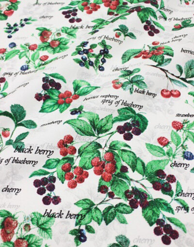{[en]:Panama weave cotton ''Garden paradise''}