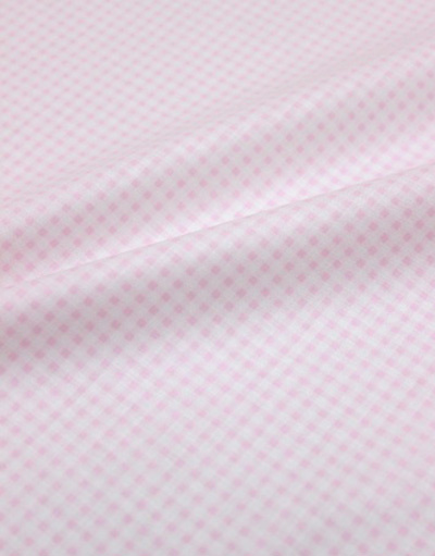 {[en]:Poplin cotton ''Pale pink checkwork''}
