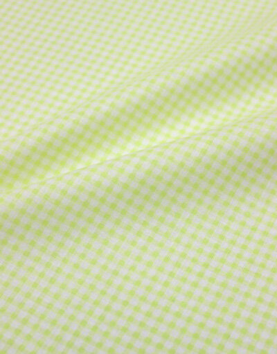 {[en]:Poplin cotton ''Green checkwork''}