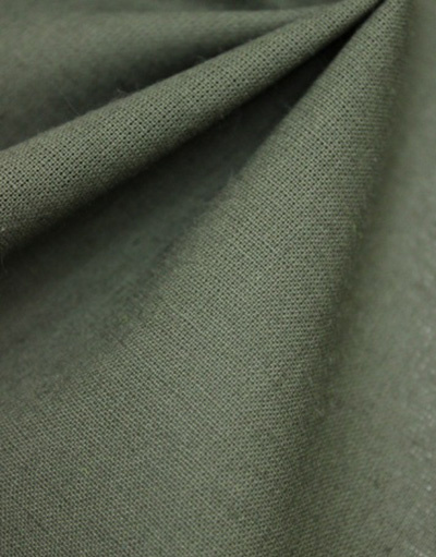 {[en]:Cotton fabric ''Dark grey khaki''}