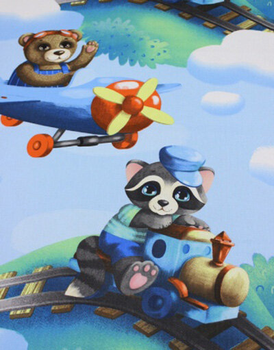 {[en]:Cotton fabric ''Voyage Adventure''}