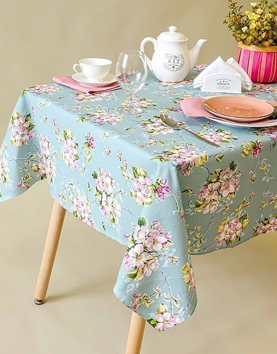 Folk art tablecloth