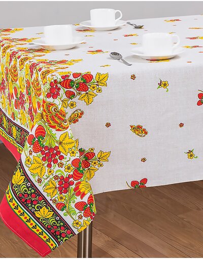Vintage folklore table runner