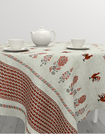slavic folk tablecloth