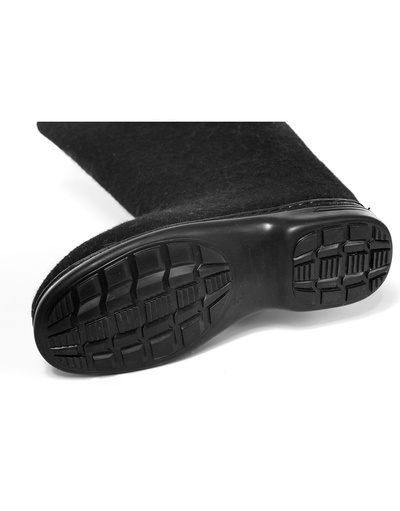 Men Felt Boots Valenki Black