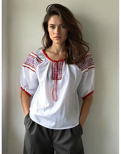 Ukrainian blouse girl