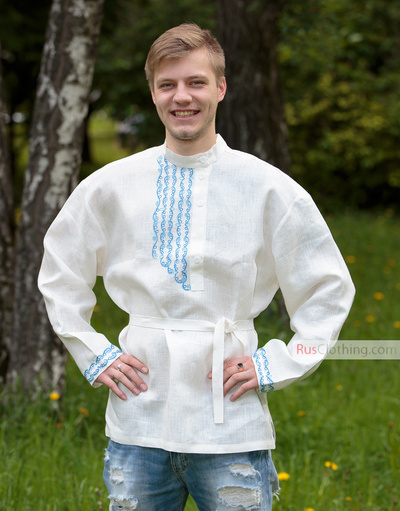 linen embroidered shirt