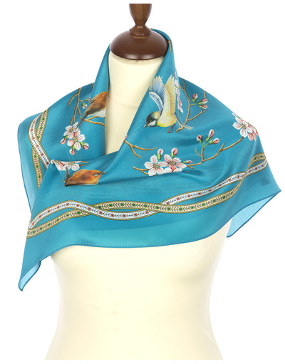 Silk scarf ''Ringing Morning'' | RusClothing.com