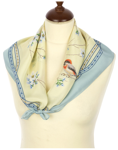 Silk scarf ''Ringing Morning'' | RusClothing.com