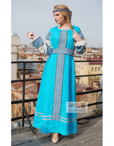 Slavic dress linen