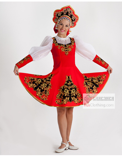 Traditional dance dress Russia