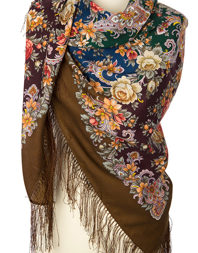 Châle et foulard russe en laine ''Uslada''